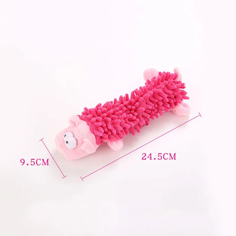 Durable Plush Dog Toy with Squeaky Sound