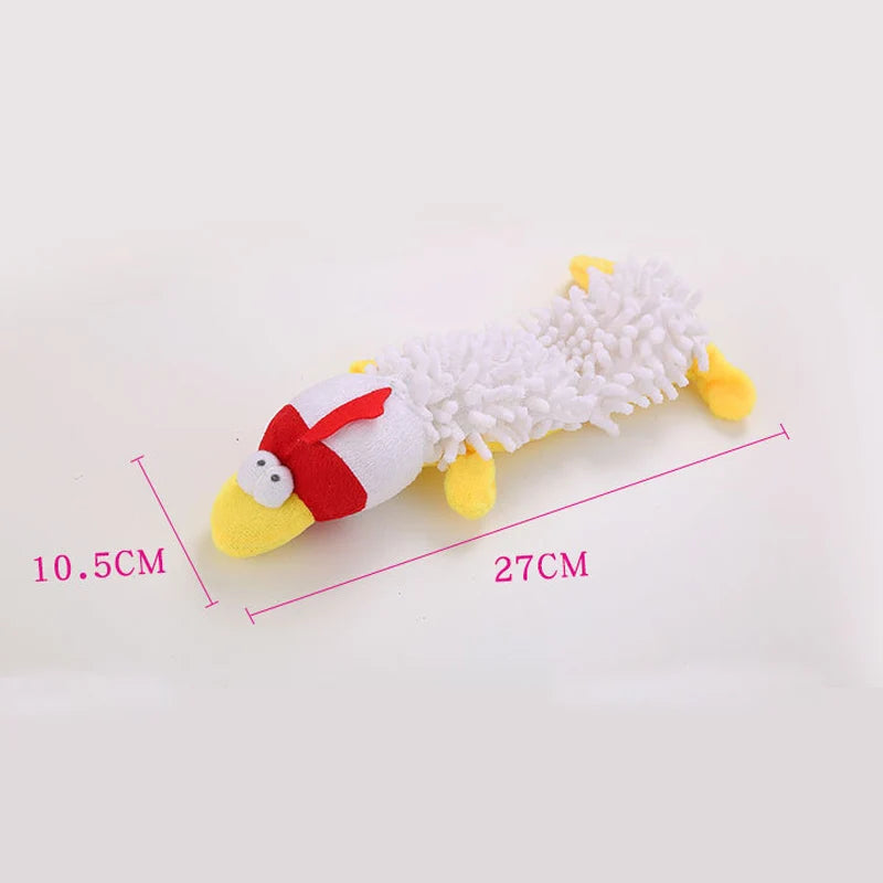 Durable Plush Dog Toy with Squeaky Sound