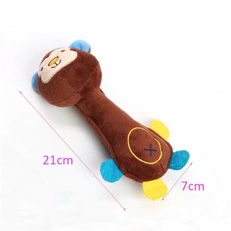 Durable Plush Dog Toy with Squeaky Sound