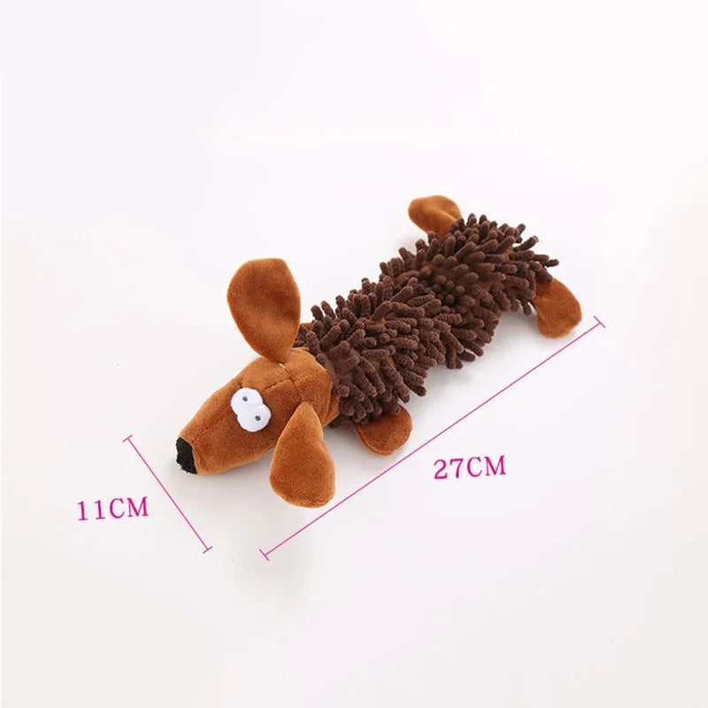 Durable Plush Dog Toy with Squeaky Sound