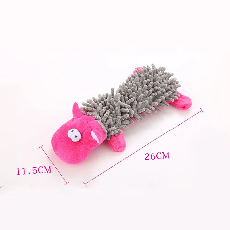 Durable Plush Dog Toy with Squeaky Sound