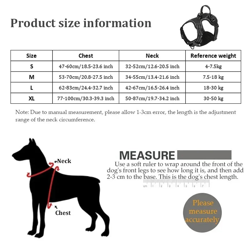 Reflective No Pull Dog Harness