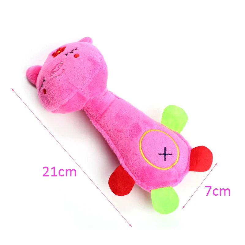 Durable Plush Dog Toy with Squeaky Sound