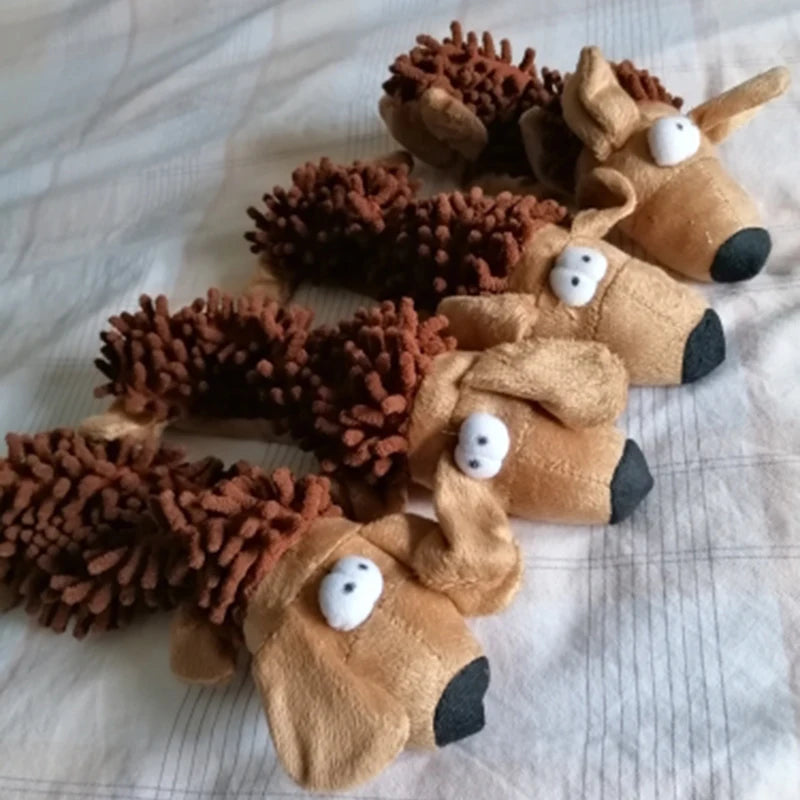 Durable Plush Dog Toy with Squeaky Sound
