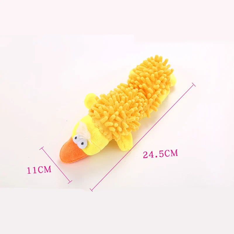 Durable Plush Dog Toy with Squeaky Sound