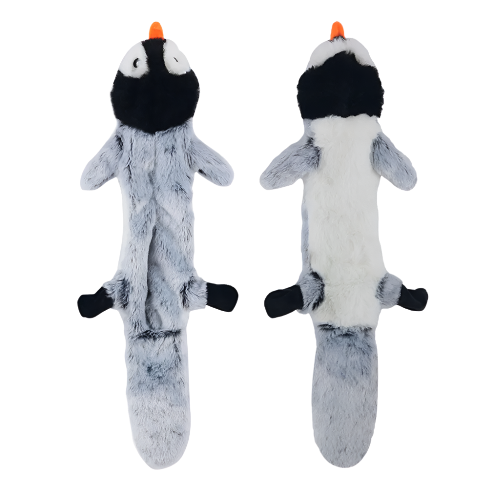 Durable Stuffingless Dog Toy with Squeakers & Crinkle