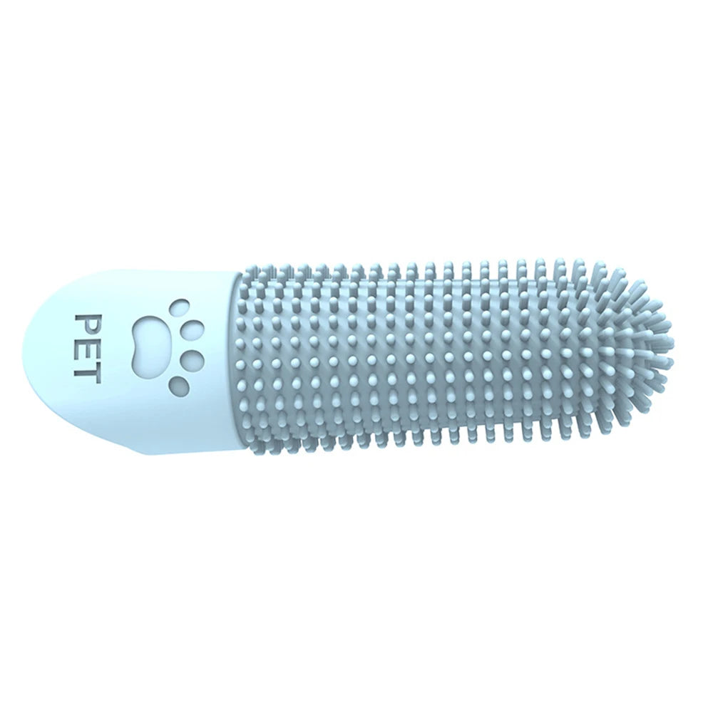 Silicone Pet Finger Toothbrush for Cats & Dogs