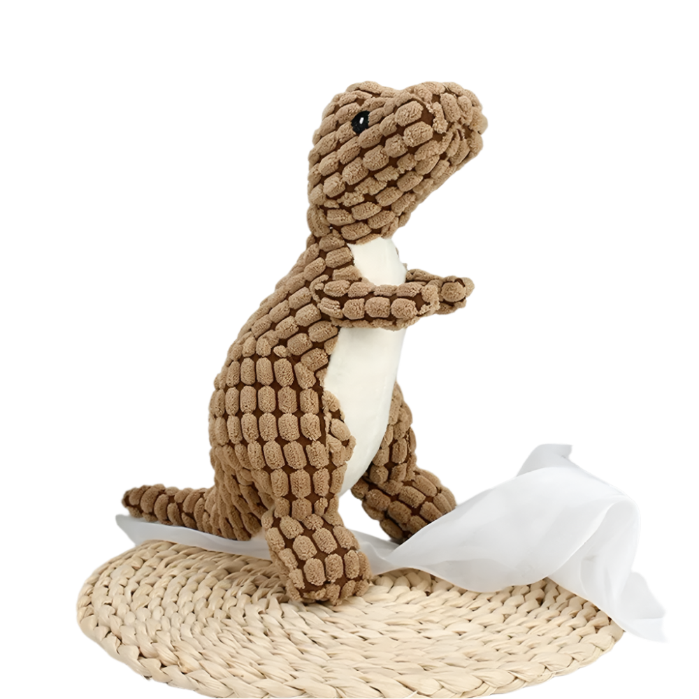 Interactive Plush Dinosaur Chew Toy