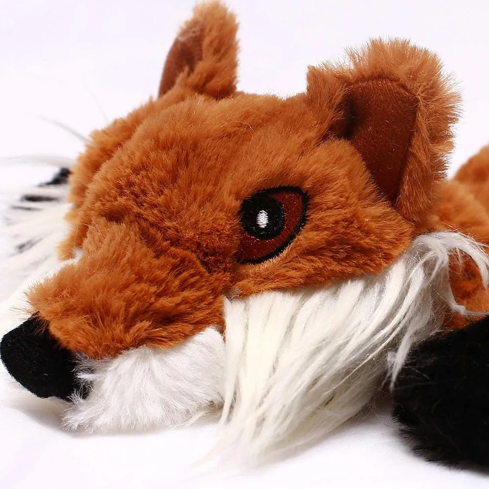 Durable Stuffingless Dog Toy with Squeakers & Crinkle