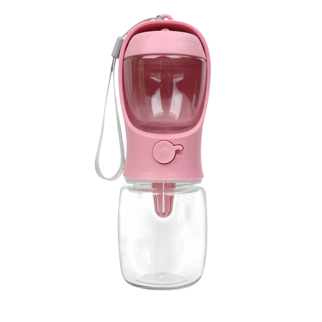 Portable Pet Water Bottle with Food Storage