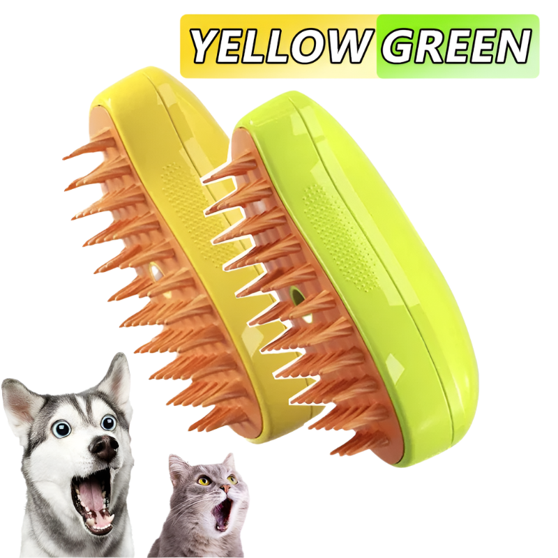 3-in-1 Cat & Dog Steamy Brush
