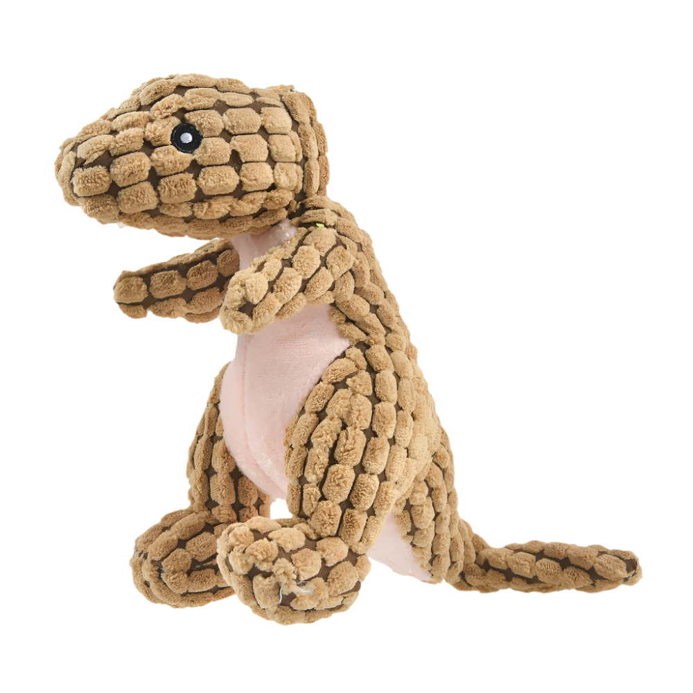 Interactive Plush Dinosaur Chew Toy