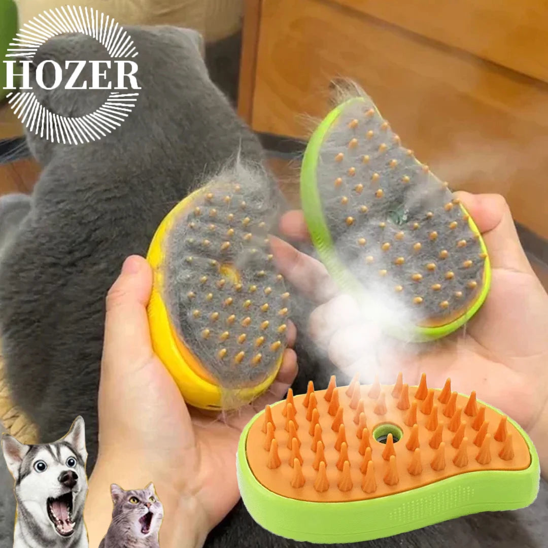3-in-1 Cat & Dog Steamy Brush