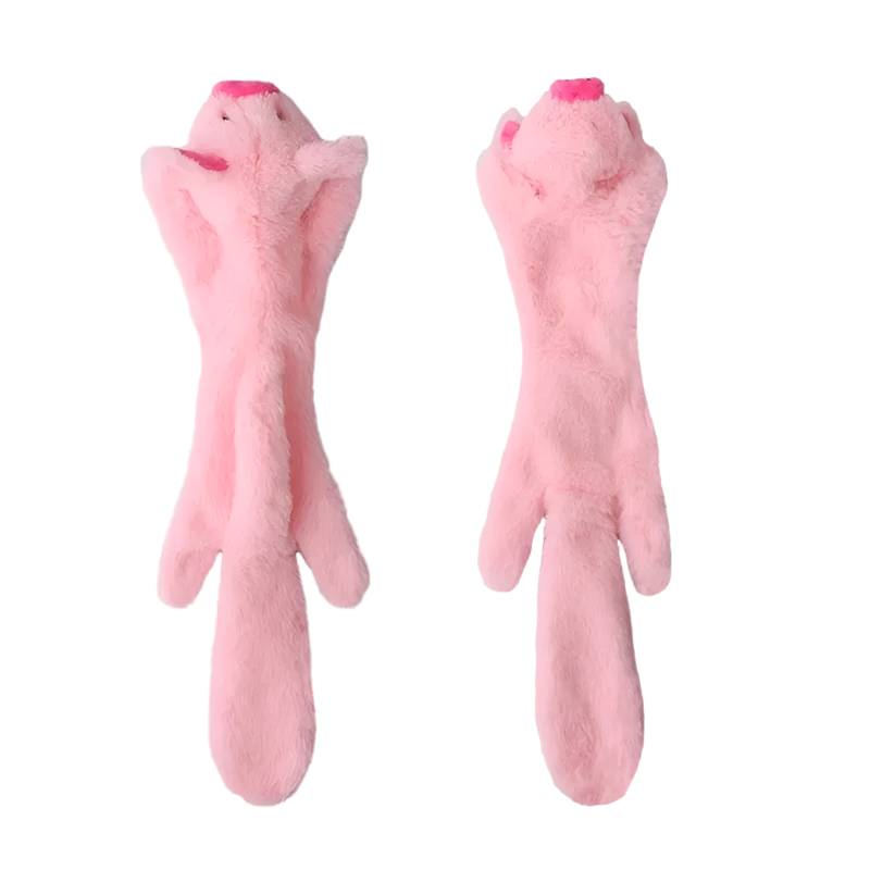 Durable Stuffingless Dog Toy with Squeakers & Crinkle