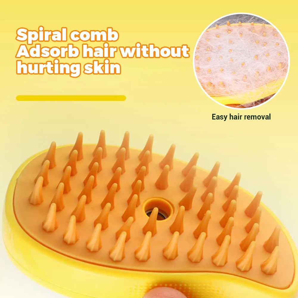 3-in-1 Cat & Dog Steamy Brush