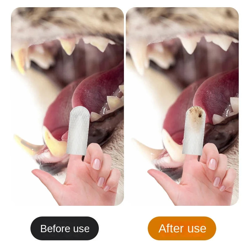 Pet Teeth Cleaning Finger Wipes
