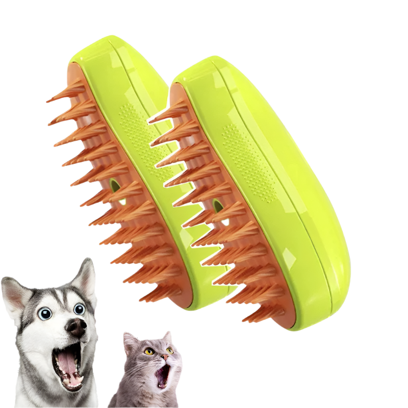 3-in-1 Cat & Dog Steamy Brush