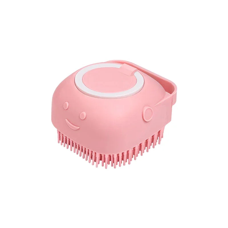 Pet Bath Brush & Massage Tool for Dogs and Cats