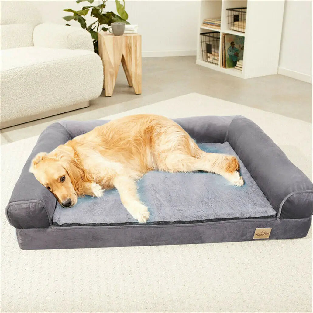 XXL Large Orthopedic Dog Bed with Bolster