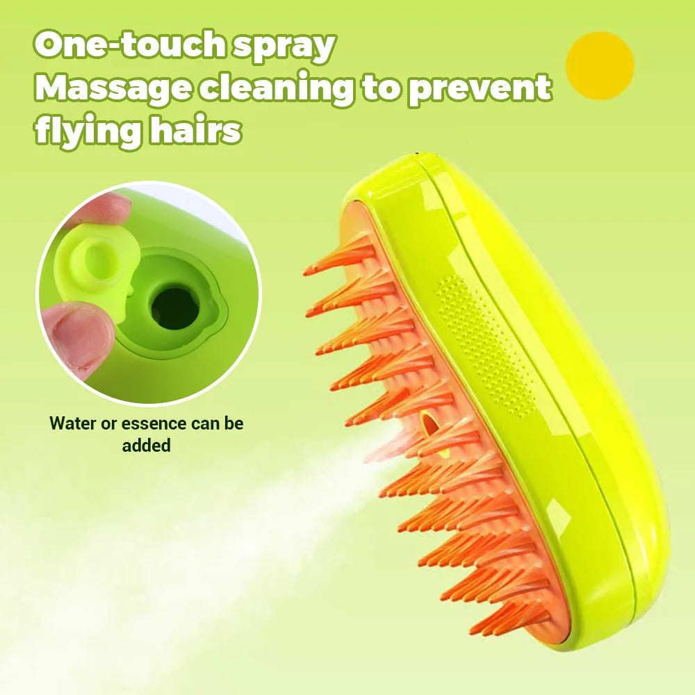3-in-1 Cat & Dog Steamy Brush